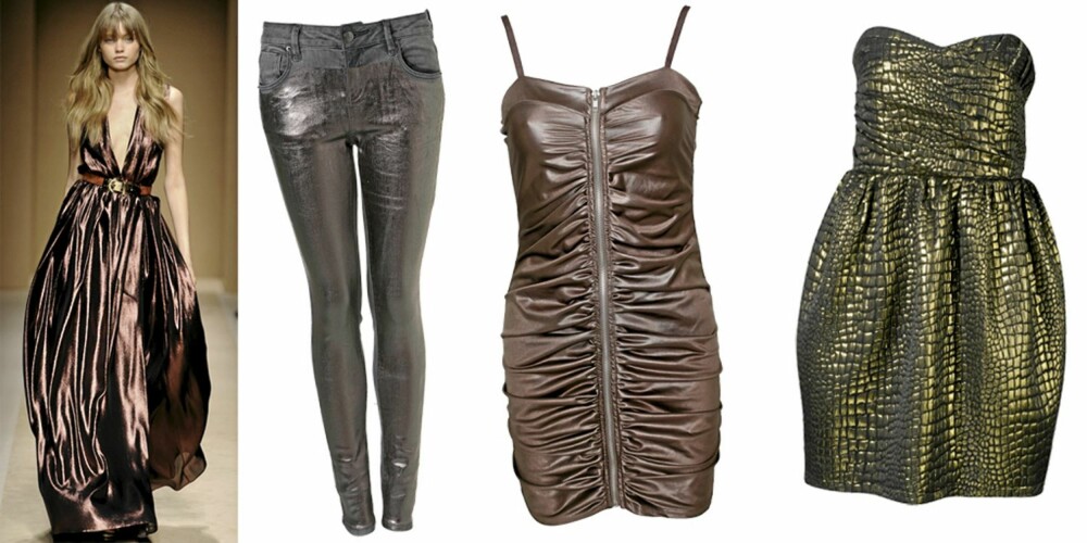 FRA VENSTRE: Salvatore Ferragamo, bukse fra Topshop (kr 549), kjole fra Sisters Point (kr 299), kjole fra Gina Tricot (kr 599). FRA VENSTRE: Salvatore Ferragamo, bukse fra Topshop (kr 549), kjole fra Sisters Point (kr 299), kjole fra Gina Tricot (kr 599).