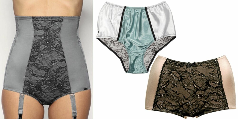FRA VENSTRE: Charnos (kr 325), Lindex (kr 69,50), Ellos (kr 129). FRA VENSTRE: Charnos (kr 325), Lindex (kr 69,50), Ellos (kr 129).