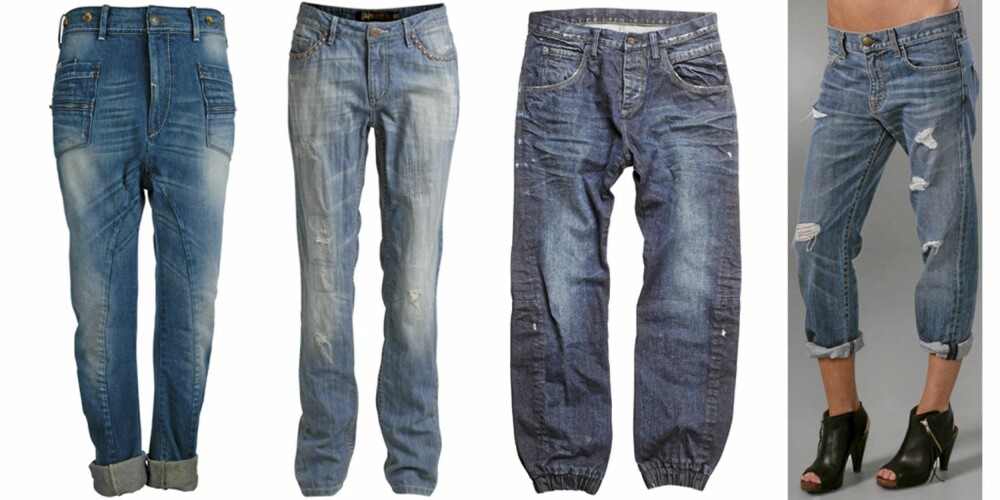 FRA VENSTRE: Only (kr 660), Ellos (kr 399), HM (kr 299), Current/Elliott (kr 1350). FRA VENSTRE: Only (kr 660), Ellos (kr 399), HM (kr 299), Current/Elliott (kr 1350).