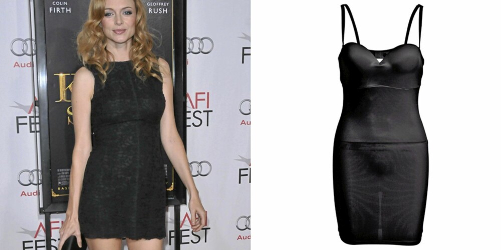 BODYSLIMMER: Heather Graham i tettsittende kjole, bodyslimmer fra Ellos (kr 279). BODYSLIMMER: Heather Graham i tettsittende kjole, bodyslimmer fra Ellos (kr 279).