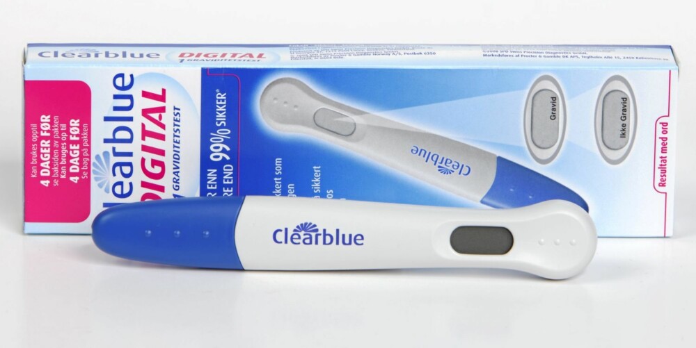 DIGITAL: Clearblue digital graviditetstest
