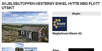 NORSK: Denne hytta kan bli din for 500.000 kroner. Men du bør regne med å bytte ut store deler av kontruksjonen, sier annonsen.