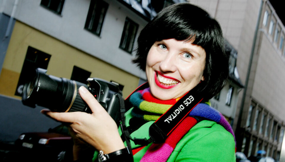 Moteansvarlig i Det Nye, Vibeke Stiansen, på fotokurs.