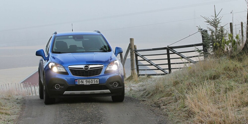 BEST I BY'N: Opel Mokka har ikke noe i mot en langtur på landet.....