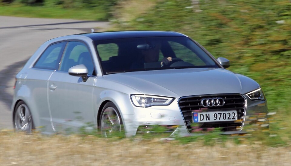 FLYR PÅ VEIEN: Float like a butterfly, sting like a bee. Audi A3 er kompaktklassens svar på Muhammad Ali.