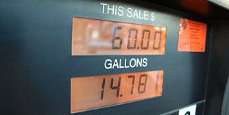 VANLIG SYN: Vi ble godt kjent med Floridas bensinpumper på turen. Med et oppgitt forbruk på over halvannen liter på mila, er det greit at bensinen ikke koster mer enn fem-seks kroner literen. VANLIG SYN: Vi ble godt kjent med Floridas bensinpumper på turen. Med et oppgitt forbruk på over halvannen liter på mila, er det greit at bensinen ikke koster mer enn fem-seks kroner literen.