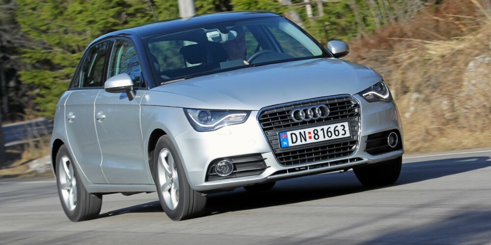 KJAPPING: Med sterk bensinmotor og lav vekt er Audi A1 Sportback 1,4 TFSI like rask som langt dyrere biler. FOTO: Terje Bjørnsen KJAPPING: Med sterk bensinmotor og lav vekt er Audi A1 Sportback 1,4 TFSI like rask som langt dyrere biler. FOTO: Terje Bjørnsen