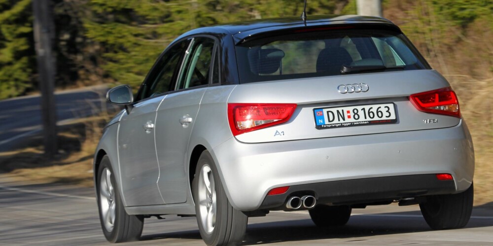 SPORTSLIG: Frisk motor og spenstige veiegenskaper er blant de beste egenskapene til Audi A1 Sportback 1,4 TFSI. FOTO: Terje Bjørnsen SPORTSLIG: Frisk motor og spenstige veiegenskaper er blant de beste egenskapene til Audi A1 Sportback 1,4 TFSI. FOTO: Terje Bjørnsen