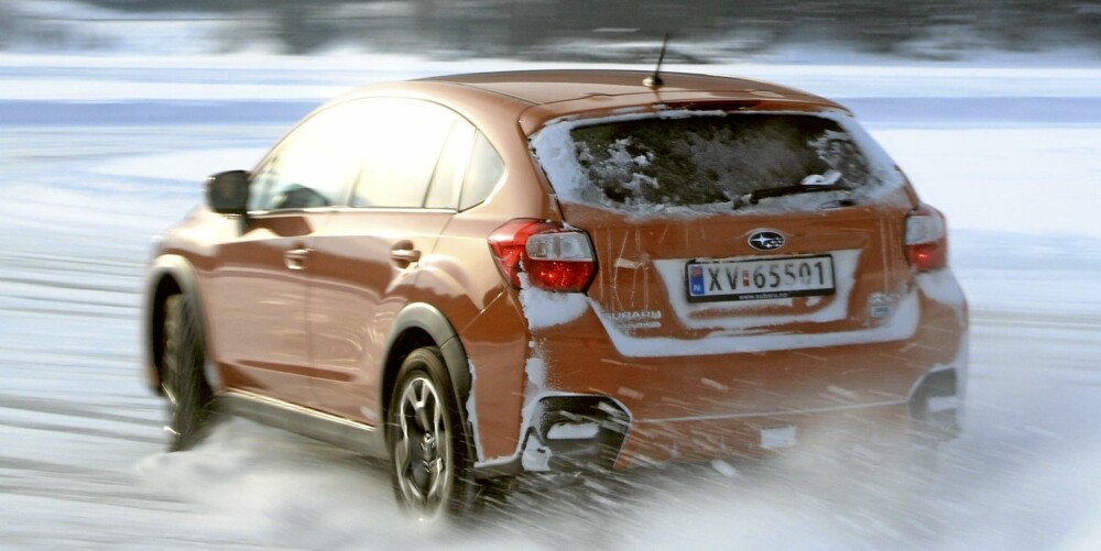 FRISKUS: Subaru XV føles kvikk og det permanente firehjulstrekket besørger god fremkommenlighet på norsk vinterføre.