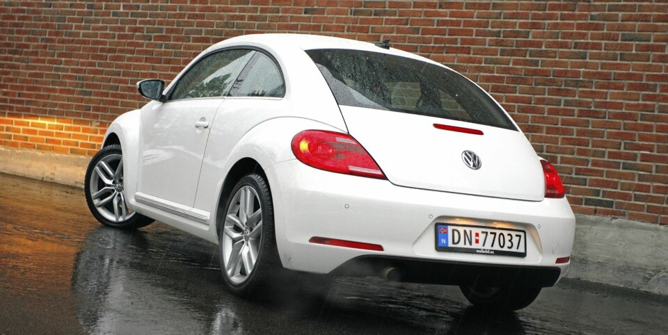TØFFERE: Beetle Coupé er mye tøffere enn tidligere og har faktisk visse likheter med nye Porsche 911.