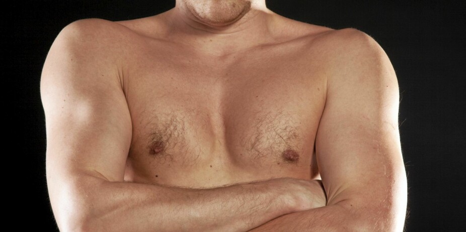 FØLSOMME: Noen menn har svært følsomme brystvorter, andre ikke, men hele brystkassen kan være en erogen sone.