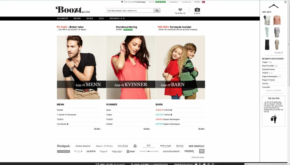 TEST AV NETTBUTIKKER: Vi har testet Boozt.com sin nettbutikk.