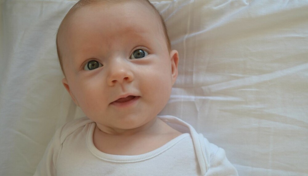 MÅNEDENS BAM-BABY: Vinnerbildet ble tatt 7. februar 2013, da Vilje var 3 måneder gammel, og er ifølge mamma Lena ett av veldig mange som er tatt av datteren.