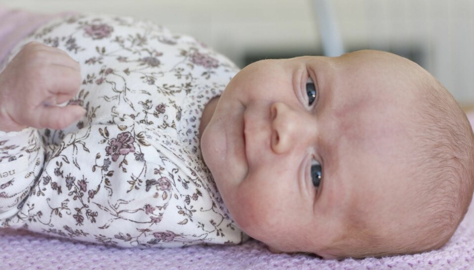 HARMONISK: Alma-Tomine Lae-Tangedahl (4 md.) fra Haugesund ble månedens BAM-baby i juni.