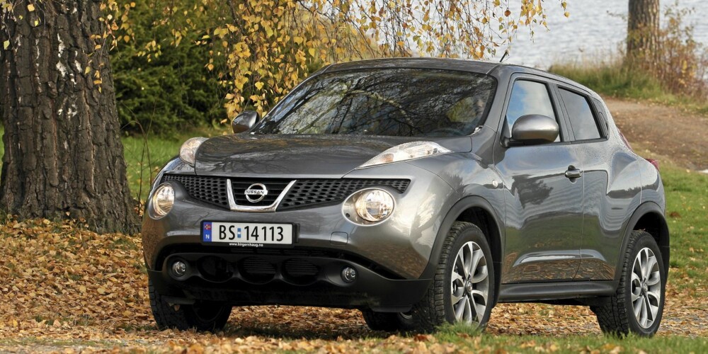 ANNERLEDES: Nissan Juke har et utseende som skiller seg fra mengden.