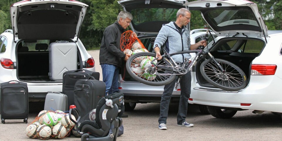 PLASS-TSJEKK: Kan nye Skoda Octavia stasjonsvogn vise at minst er mest? Vi sjekker tsjekkeren mot Mazda 6 og Toyota Avensis. FOTO: Petter Handeland