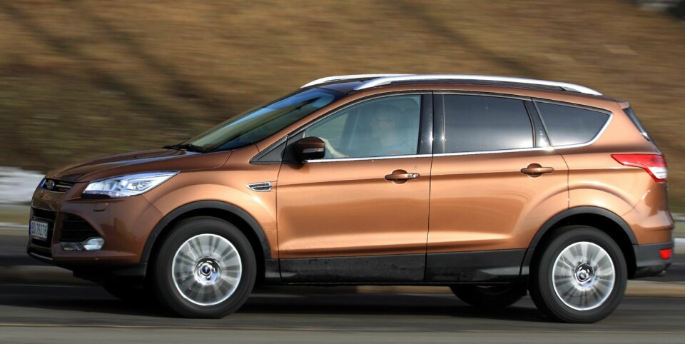 LENGRE: Ford Kuga har vokst 8 cm i lengden fra den forrige modellen. FOTO: Egil Nordlien, HM Foto