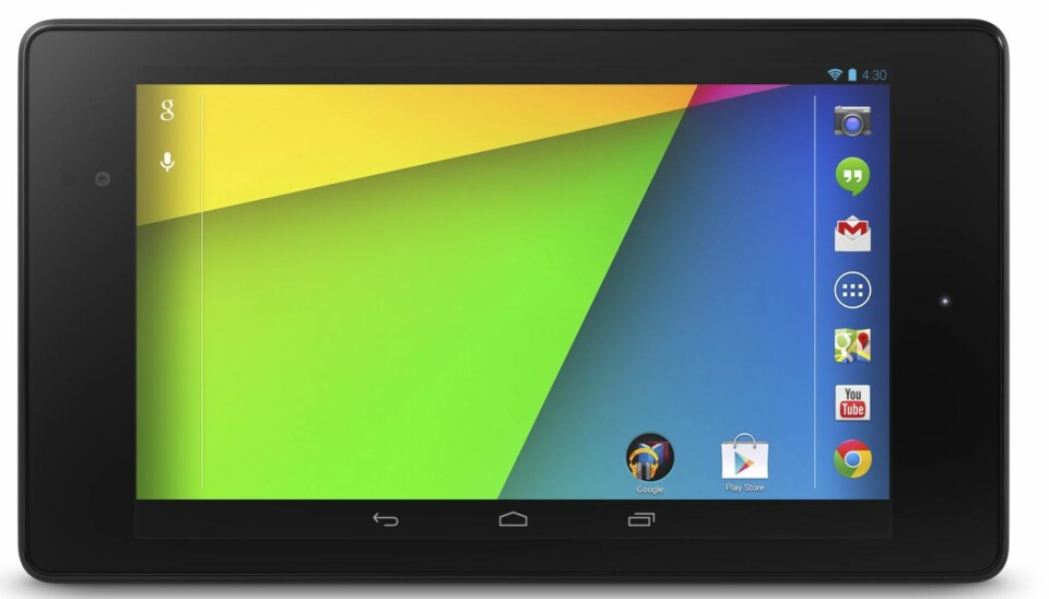 KOMPAKT: Nexus 7 er et lite og kompakt nettbrett med Android 4.3.