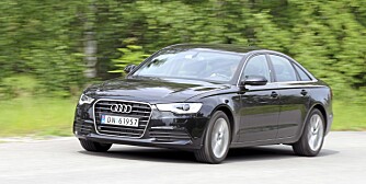 STIL: Audi A6 har den nødvendige storbil-pondusen både i egenskaper og utseende.