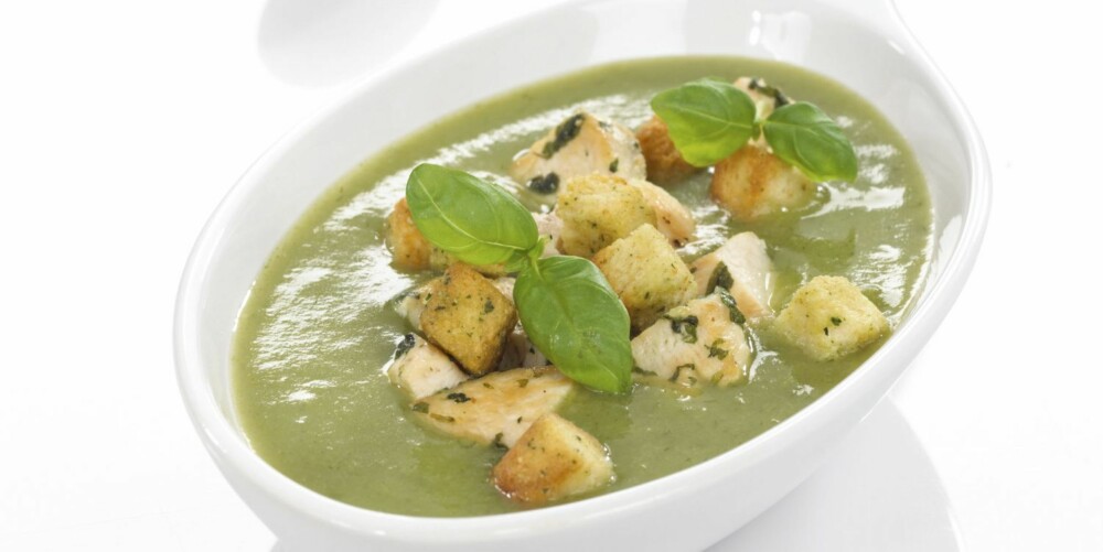 PORREL SOUP: With chicken, potatoes and basil.