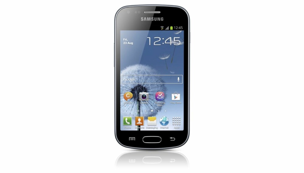 BILLIG: Samsung galaxy Trend er en enkel og pen mobil til under tusenlappen.