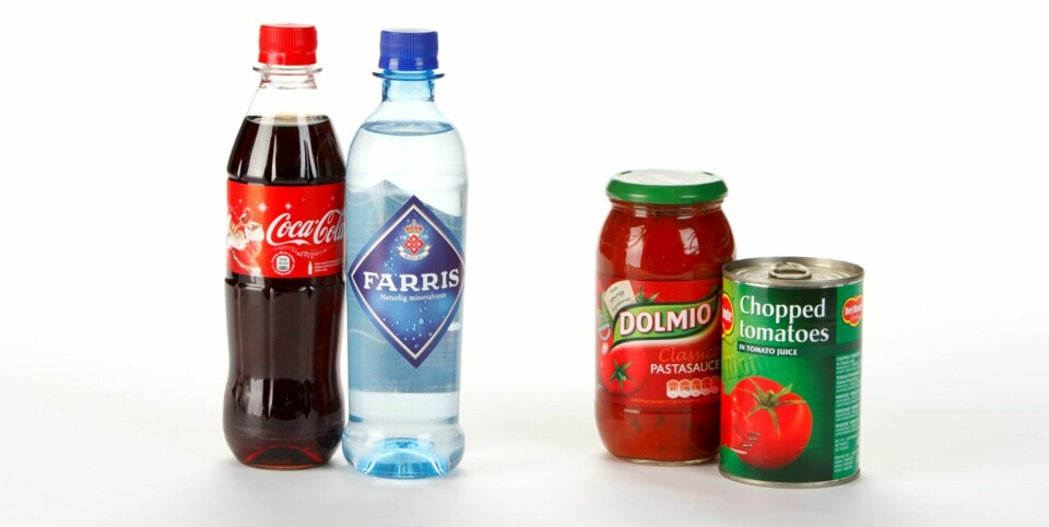 Cola: 10,6 g karbohydrater pr 100 g
Farris: 0 karbohydrater
Dolmio pastasaus: 7,1 g karbohydrater
Hermetiske tomater: 3 g karbohydrater