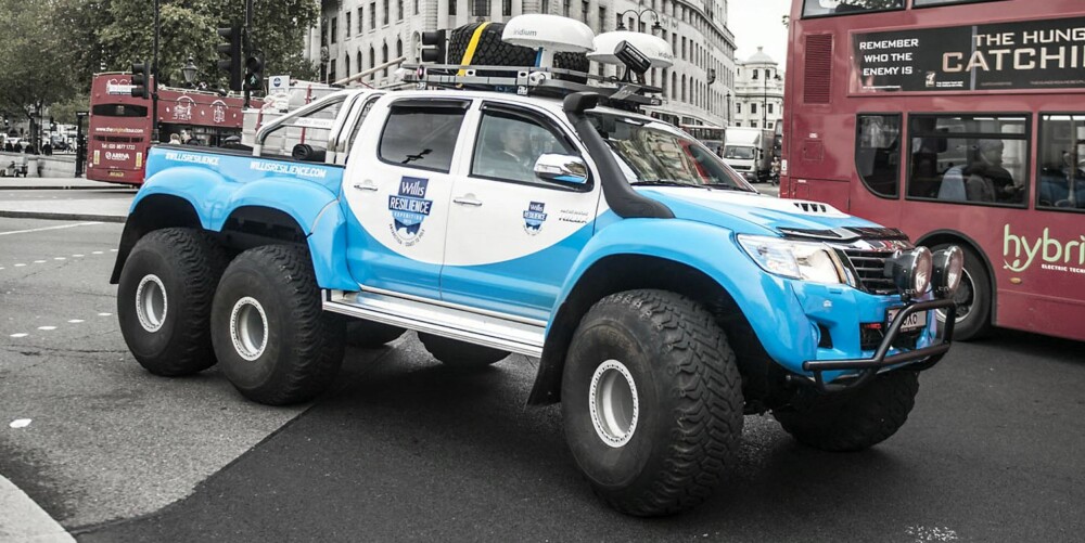IKKE PÅ HJEMMEBANE: Den passer bedre på vei til Sydpolen enn på vei til Polet. FOTO: Toyota IKKE PÅ HJEMMEBANE: Den passer bedre på vei til Sydpolen enn på vei til Polet. FOTO: Toyota