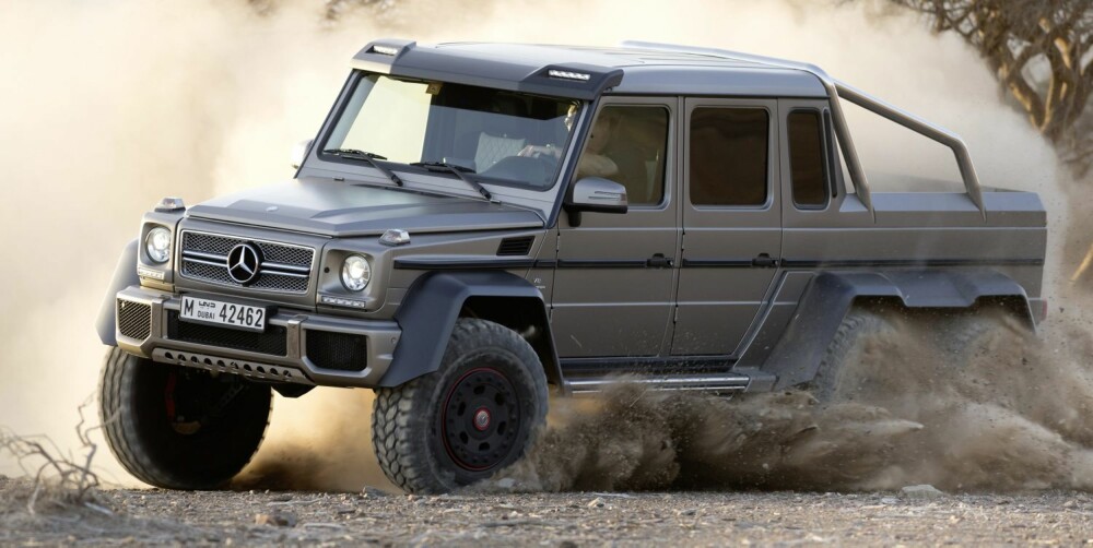 EKSTREM RIVAL: Mercedes G 63 AMG 6x6. FOTO: Daimler AG