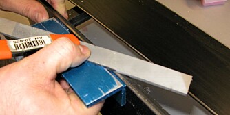 Med filholder får du perfekt vinkel på filen. Med filholder får du perfekt vinkel på filen.