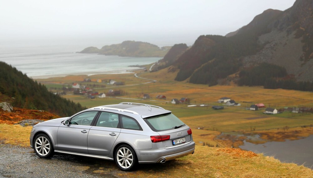 ALLSIDIG: Den mest slående styrken til Audi A6 Allroad er allsidigheten. Den takler vilt vær og natur i Norge like godt som lange etapper på motorvei. Alltid er komforten på høyt nivå. 