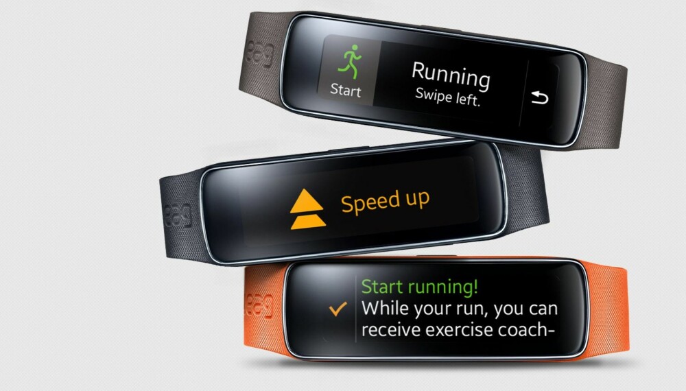 GEAR FIT: Samsungs smartklokke/aktivitetsarmbånd har falt mye i pris og kan være et godt kjøp om du aksepterer at produktet trolig er på vei ut av markedet. Kommer det en Gear Fit 2 snart?