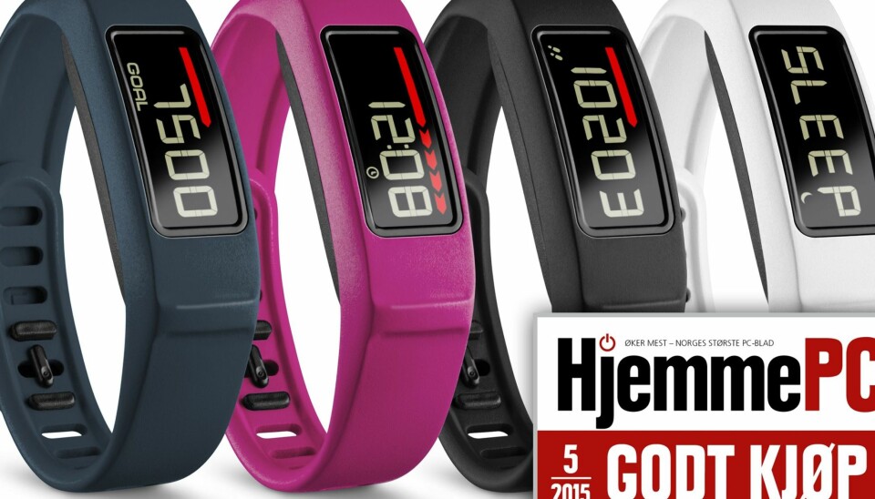 GODT KJØP: Garmin Vivofit 2 er et godt kjøp. Modellen Vivofit 2 HRM har også støtte for pulsbelte.