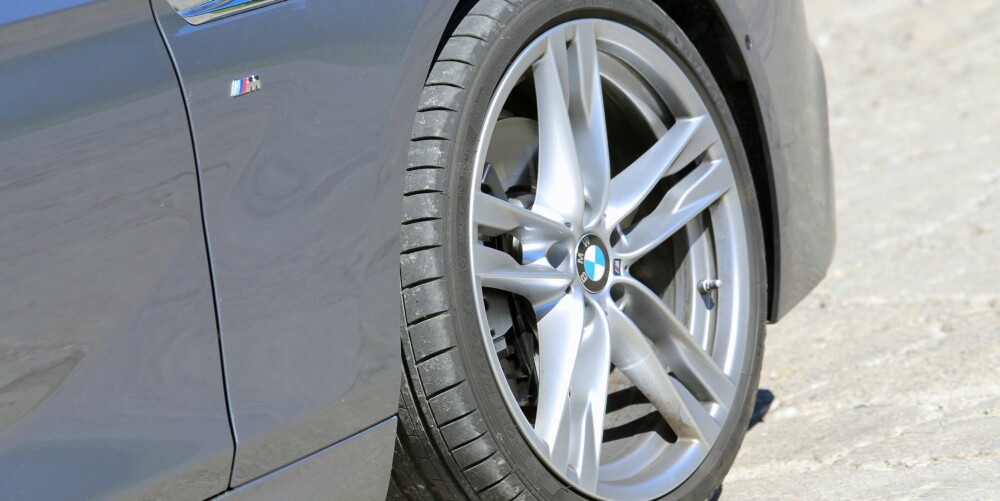 M-PAKKE: Da får BMW 640i xDrive Gran Coupe blant annet 20-tommers hjul. 