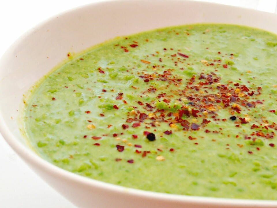 GRØNN GLEDE: Piff opp den ertesuppa med chilli!