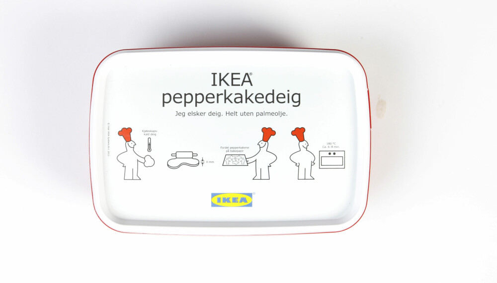 IKEA PEPPERKAKEDEIG: Denne har testens høyeste innhold av fett sammen med Fria.