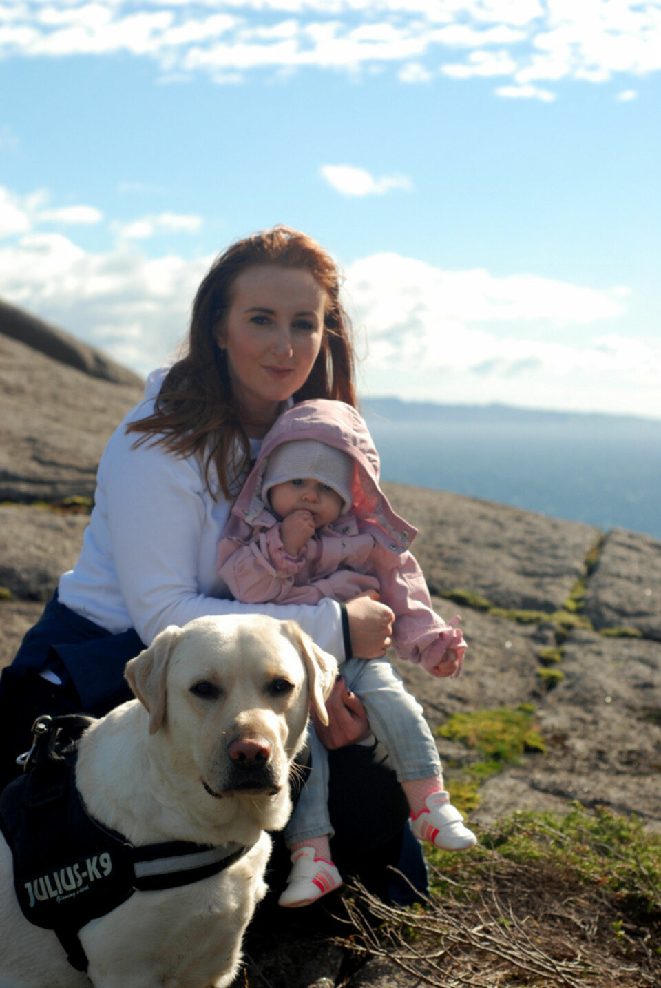 TURFAMILIE: Familien drar ofte på ferie sammen. Her på Brufjellet.