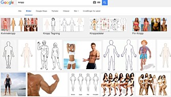 Skjermbilde fra Lisas søk på Google. Skjermbilde fra Lisas søk på Google.