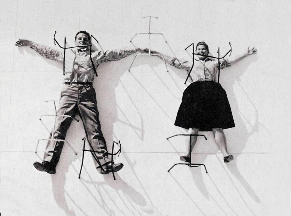 LEKNE DESIGNERE: Charles og Ray Eames tegnet noe av det beste verden har sett av møbler.