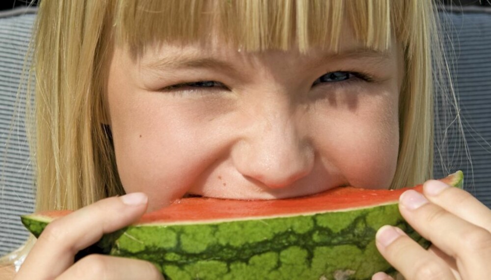 VANNMELON: Prøv å informere barna om hvorfor de heller bør spise vannmelon enn godteri. VANNMELON: Prøv å informere barna om hvorfor de heller bør spise vannmelon enn godteri.
