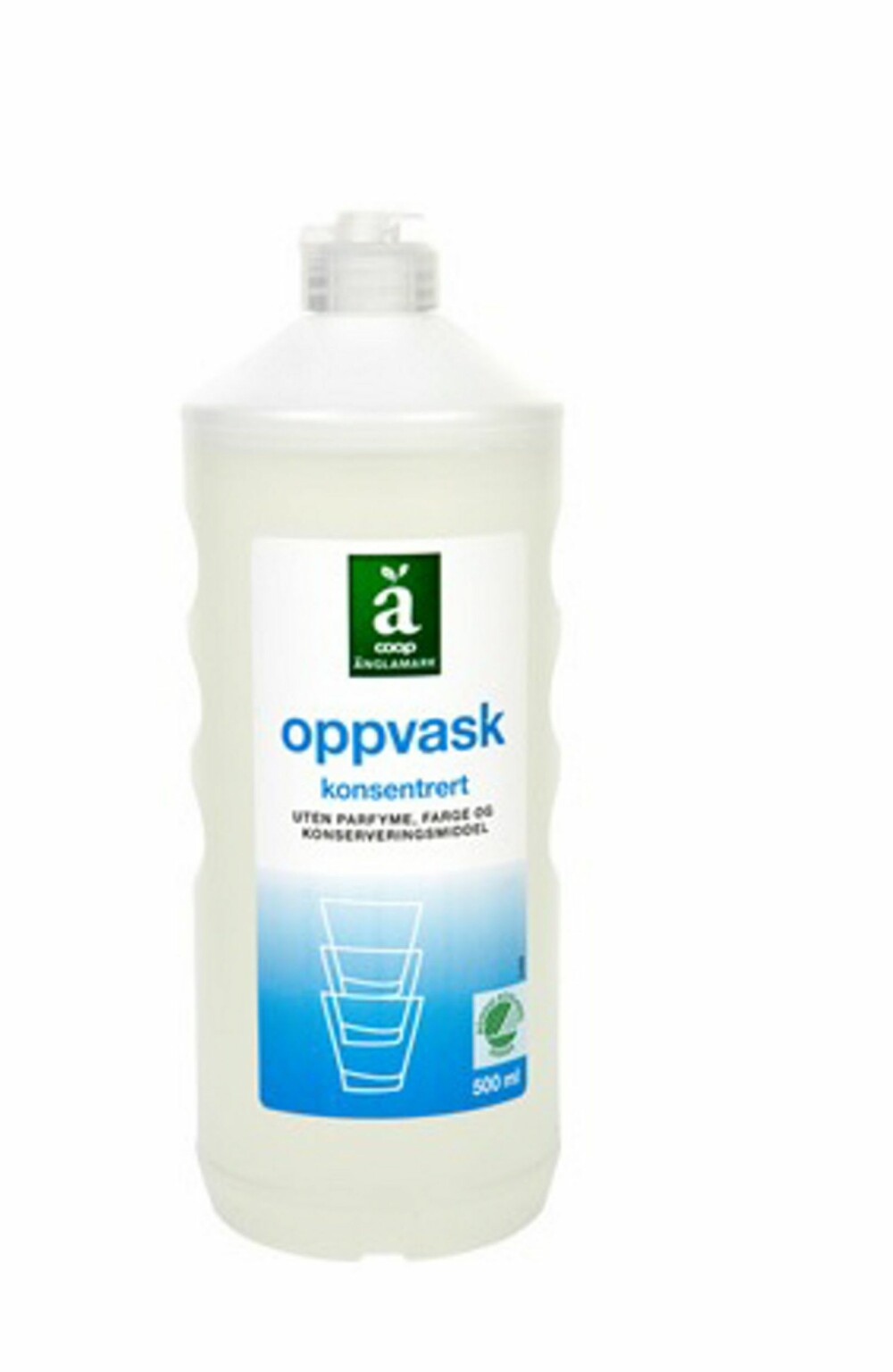 ÅTTENDEPLASS: Coops Änglamark oppvaskmiddel kom på en åttendeplass i testen. ÅTTENDEPLASS: Coops Änglamark oppvaskmiddel kom på en åttendeplass i testen.
