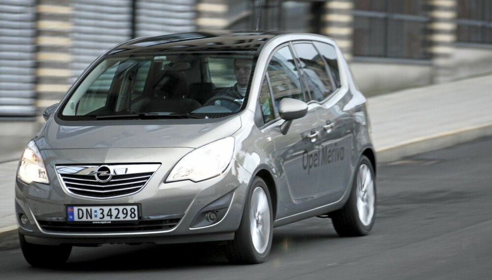 KOMPAKT: Opel Meriva er ikke stor, men byr på god plass og praktiske løsninger.