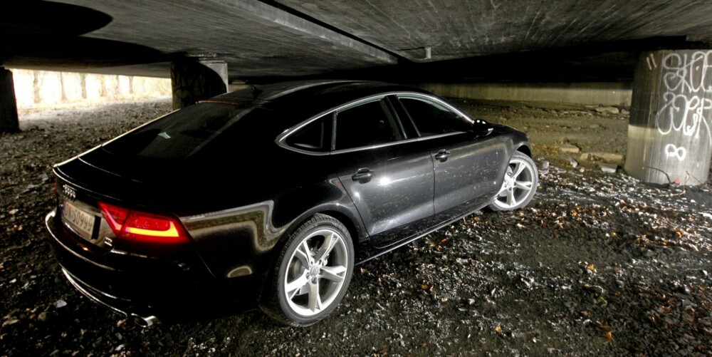Audi A7 Sportback har et elegant design med praktiske overraskelser.