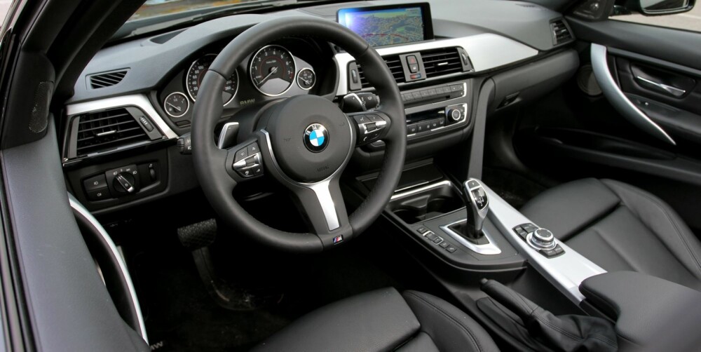 SOLID KVALITET: Betjening og ergonomi følger typisk BMW-maner. Det er enkelt, oversiktlig og har solid kvalitetsfølelse. FOTO: Petter Handeland