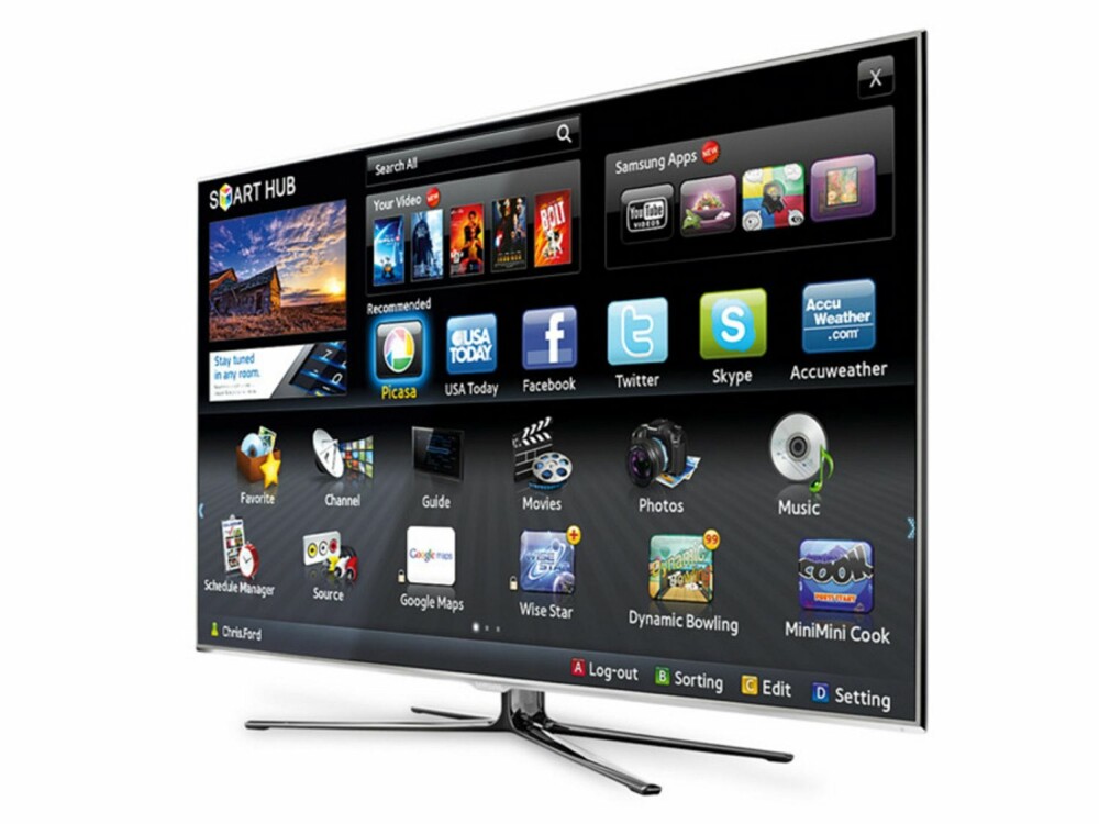 NY GENERASJON: Denne TV-en introduserte Smart Hub, som er Samsungs Smart TV-konsept.