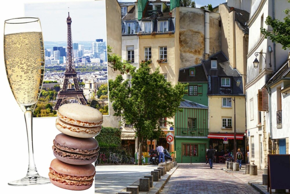 Le Marais er et av Paris' hyggeligste områder. Sett deg ned på en kafé og nytt et glass chamoagne og en makron!