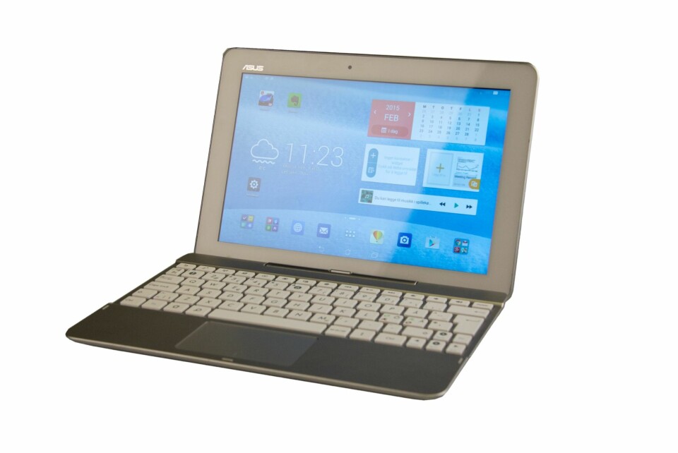 TASTER: Tastaturet til Asus Transformer Pad TF103CX 16 GB fungerer ganske godt.