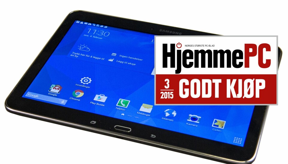 GOD: Galaxy Tab 4 har vært en stund på markedet, men til riktig pris er det et godt kjøp.