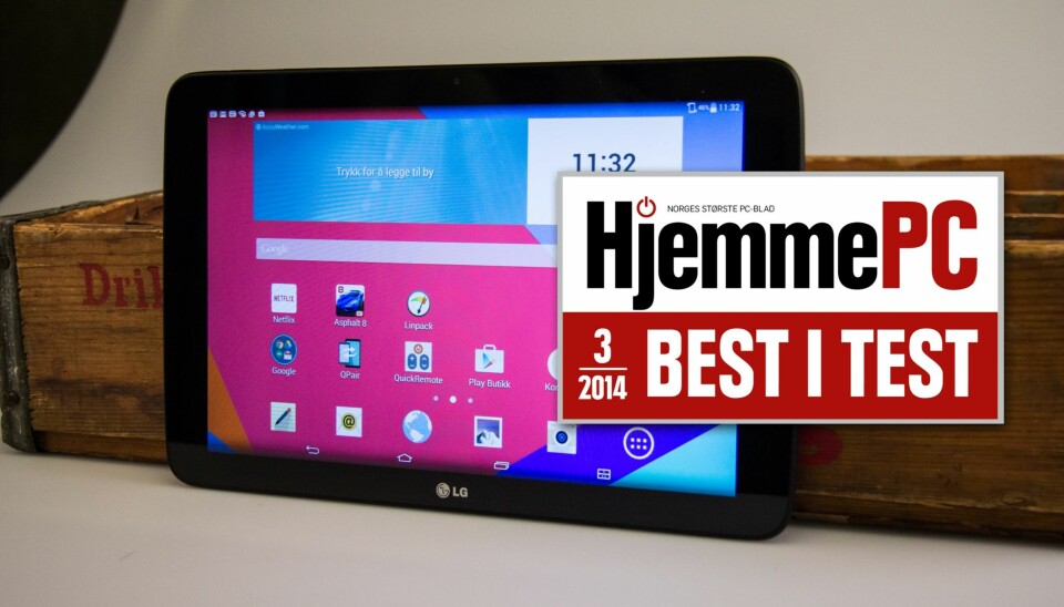 GOD OG BILLIG: LG G Pad 10.1 er et godt og billig nettbrett.