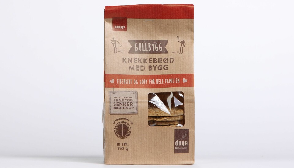 TEST AV HJEMMELAGDE KNEKKEBRØD: Knekkebrød med bygg. FOTO: Bjørn Inge Karlsen