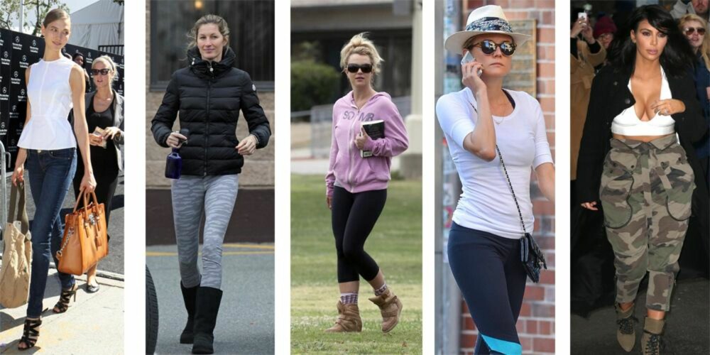 ELSK OG HAT:Trendene starter ofte med at kjendiser går med dem. Fra venstre: Karlie Kloss med veske fra Michael Kors, Gisele Bündchen med sko fra UGGs, Britney Spears med sko fra UGGs, Diane Kruger med hatt og Kim Kardashian med militærbukser ELSK OG HAT:Trendene starter ofte med at kjendiser går med dem. Fra venstre: Karlie Kloss med veske fra Michael Kors, Gisele Bündchen med sko fra UGGs, Britney Spears med sko fra UGGs, Diane Kruger med hatt og Kim Kardashian med militærbukser